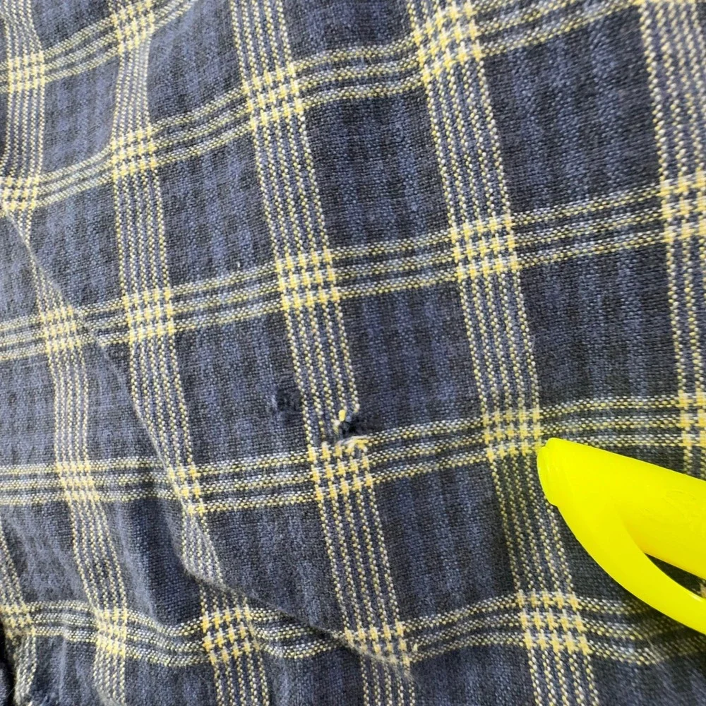 Polo Ralph Lauren Mens Blue Yellow Plaid Blake Shirt Long Sleeve Pony Logo XL